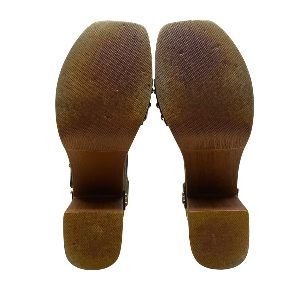 Madden Girl Women’s Black Strapped Platform Block Heel Danii Sandals Size 7 - Picture 8 of 9